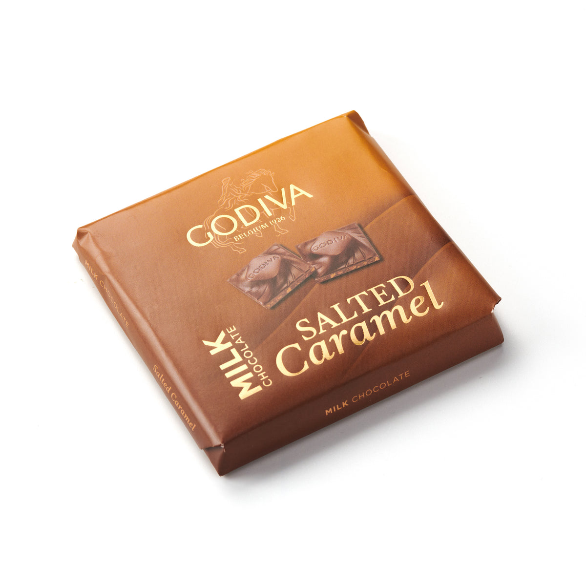 GODIVA SIGNATURE TABLET MILK CHOCOLATE PISTACHIO & CARAMEL SQUARE 60G