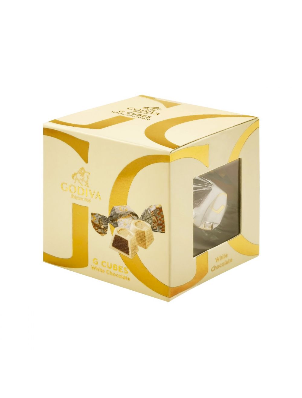 White Chocolate G cube Truffle 5pcs