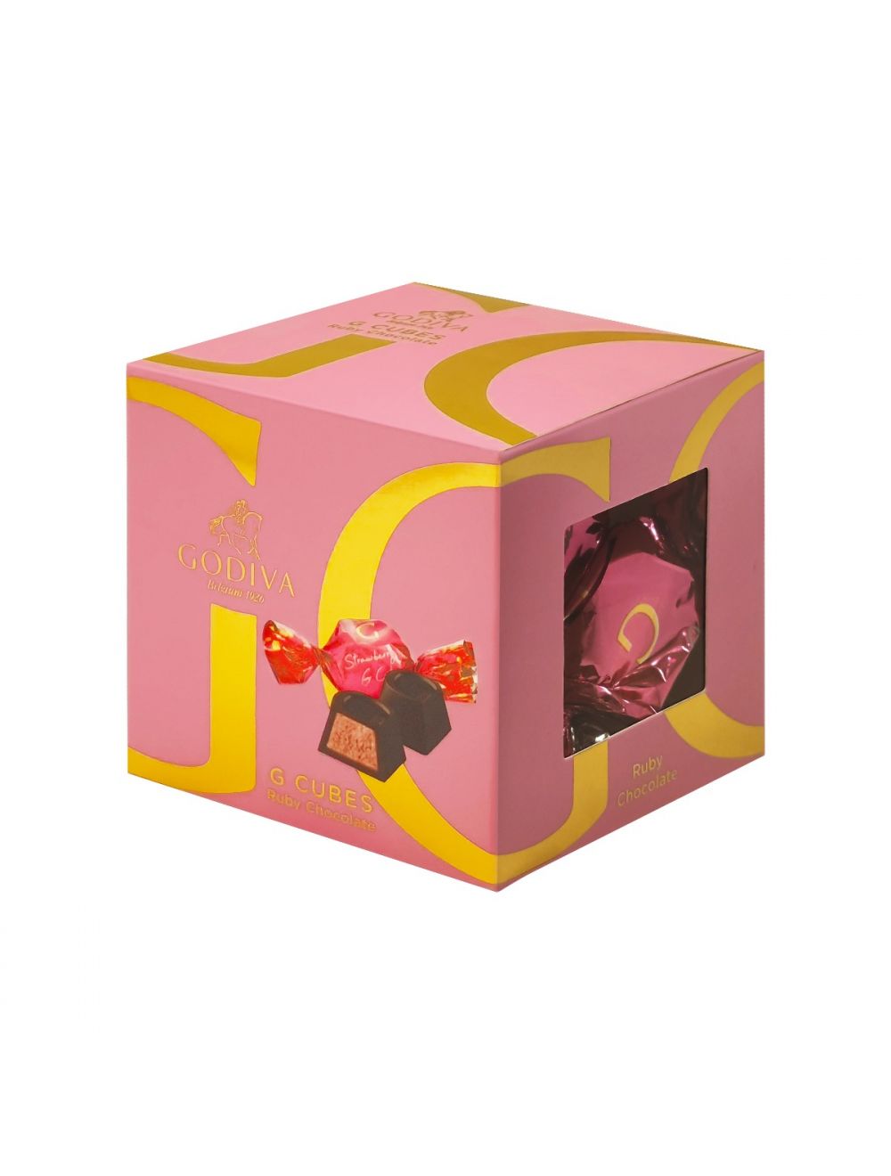 Ruby Chocolate G cube Truffle 5pcs