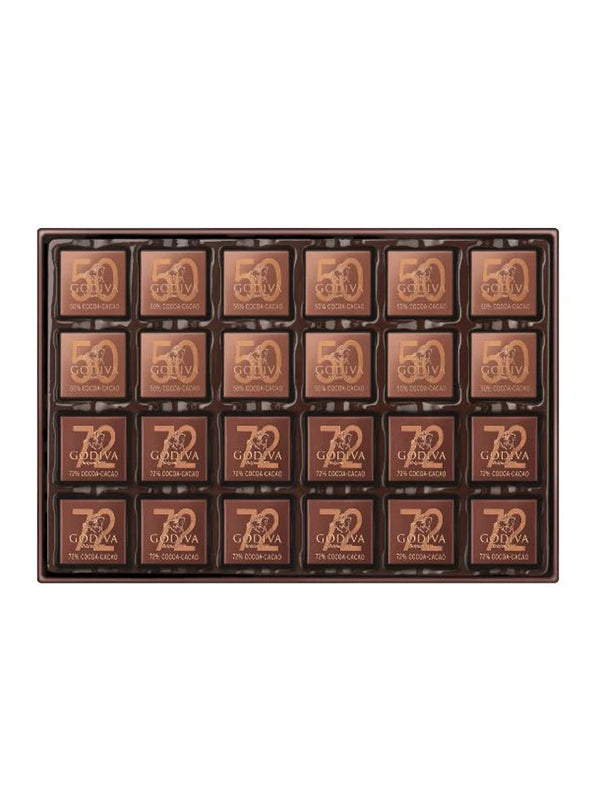 Assorted Dark Chocolate Carré Collection 36 pcs