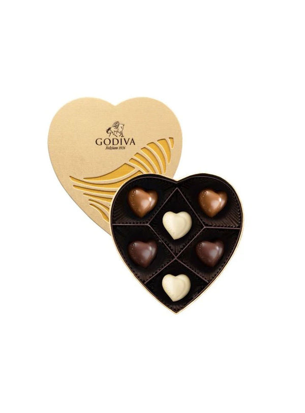 Chocolate Gold Heart Collection 6 pcs