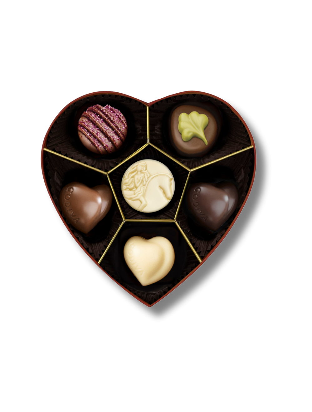 LUXURY RED HEART BOX 6PCS