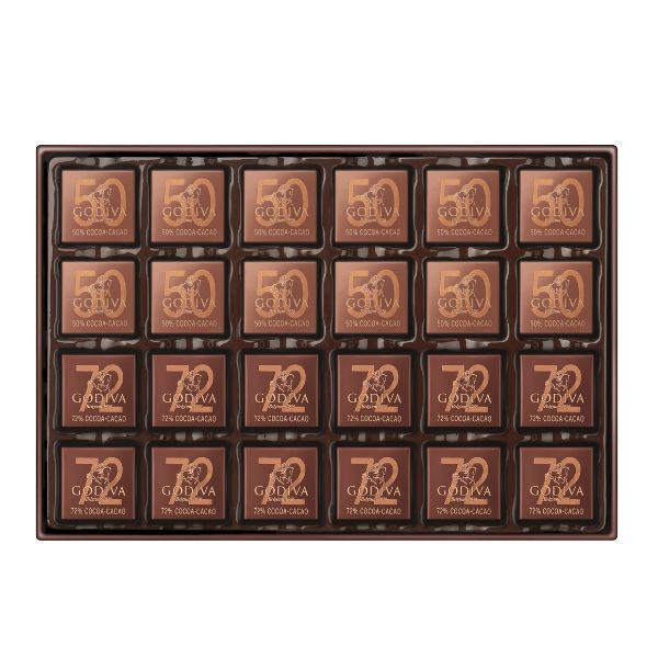 Assorted Dark Chocolate Carré Collection 36 pcs
