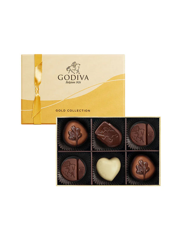 Gold Collection Chocolate Gift Box  6 pcs