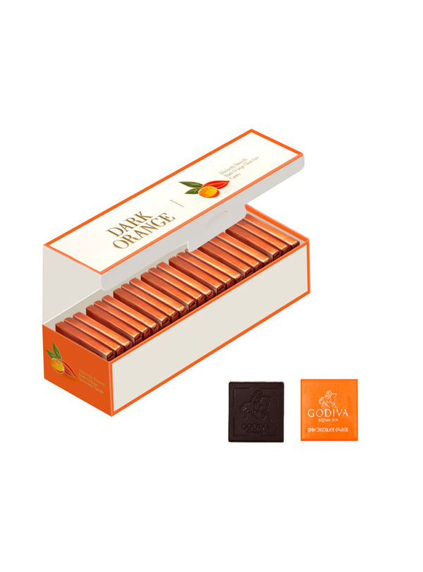 Orange Dark Chocolate Carré Collection 21pcs