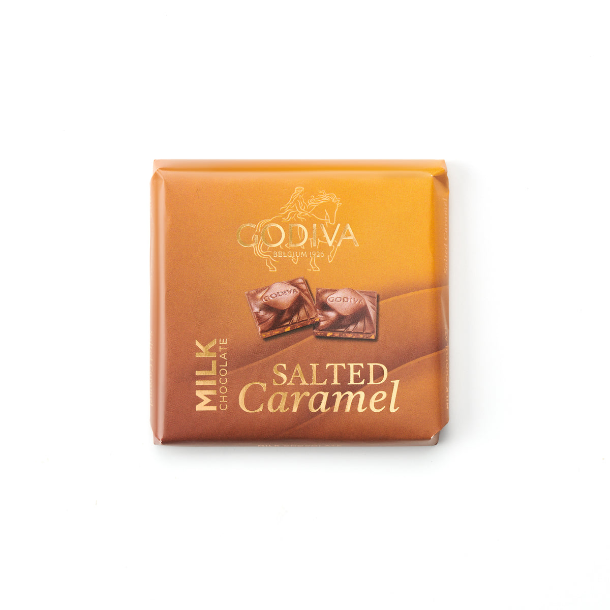 GODIVA SIGNATURE TABLET MILK CHOCOLATE PISTACHIO & CARAMEL SQUARE 60G