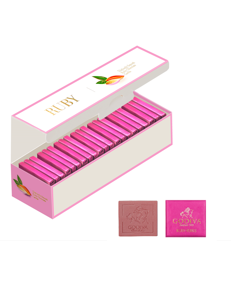 Ruby Chocolate Carré Collection 21pcs